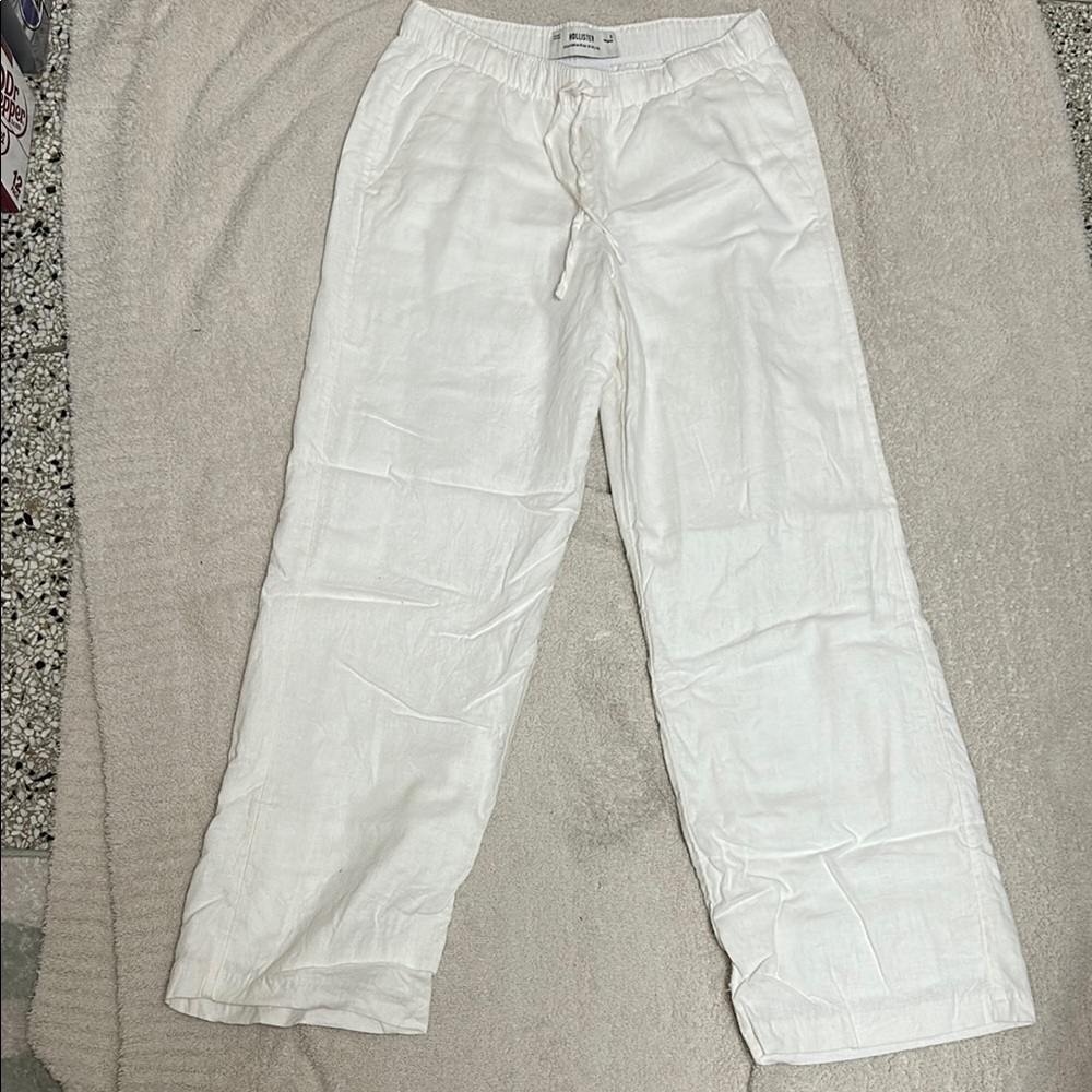 White Linen Pants